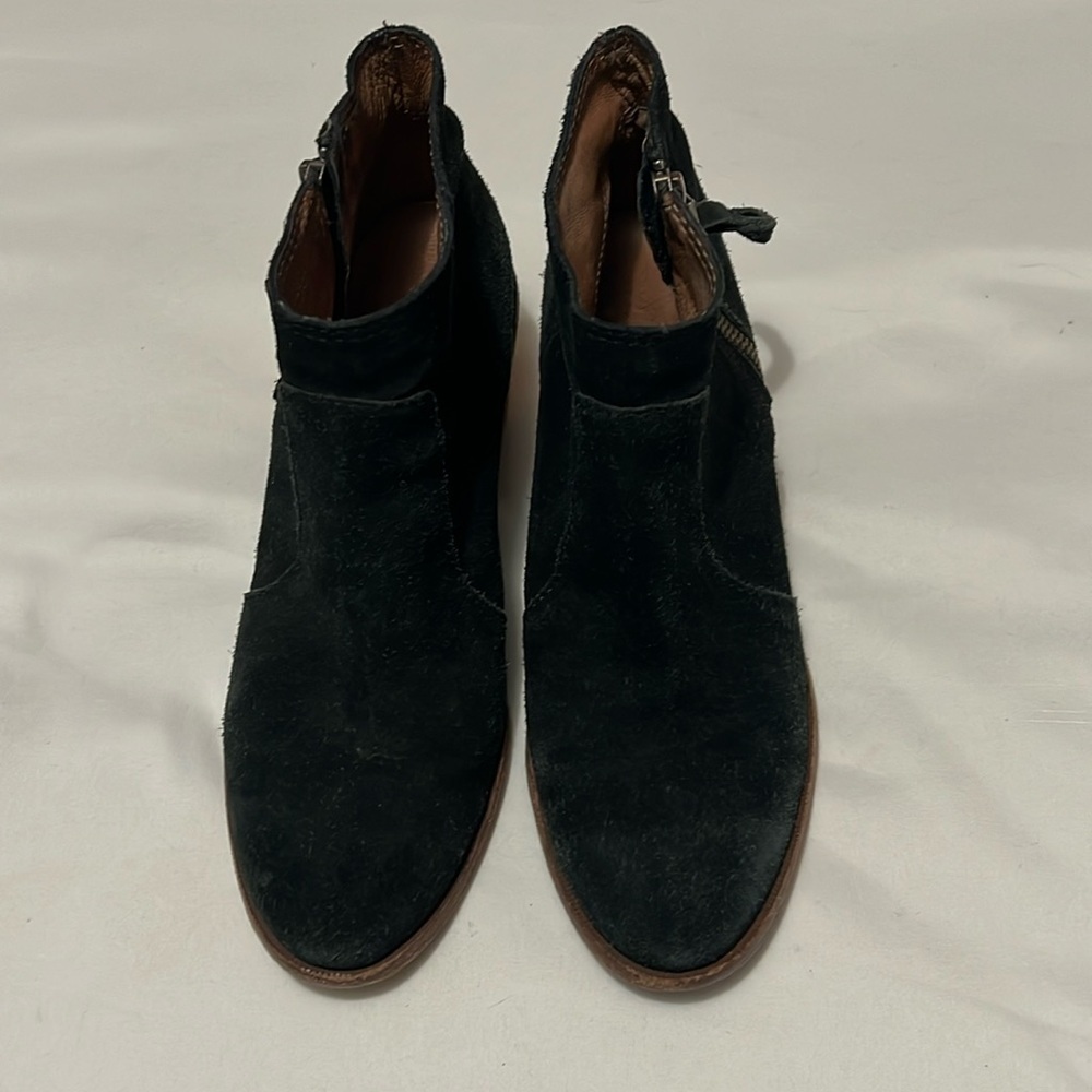 Madewell Black Suede Ankle Boots - Picture 3 of 12